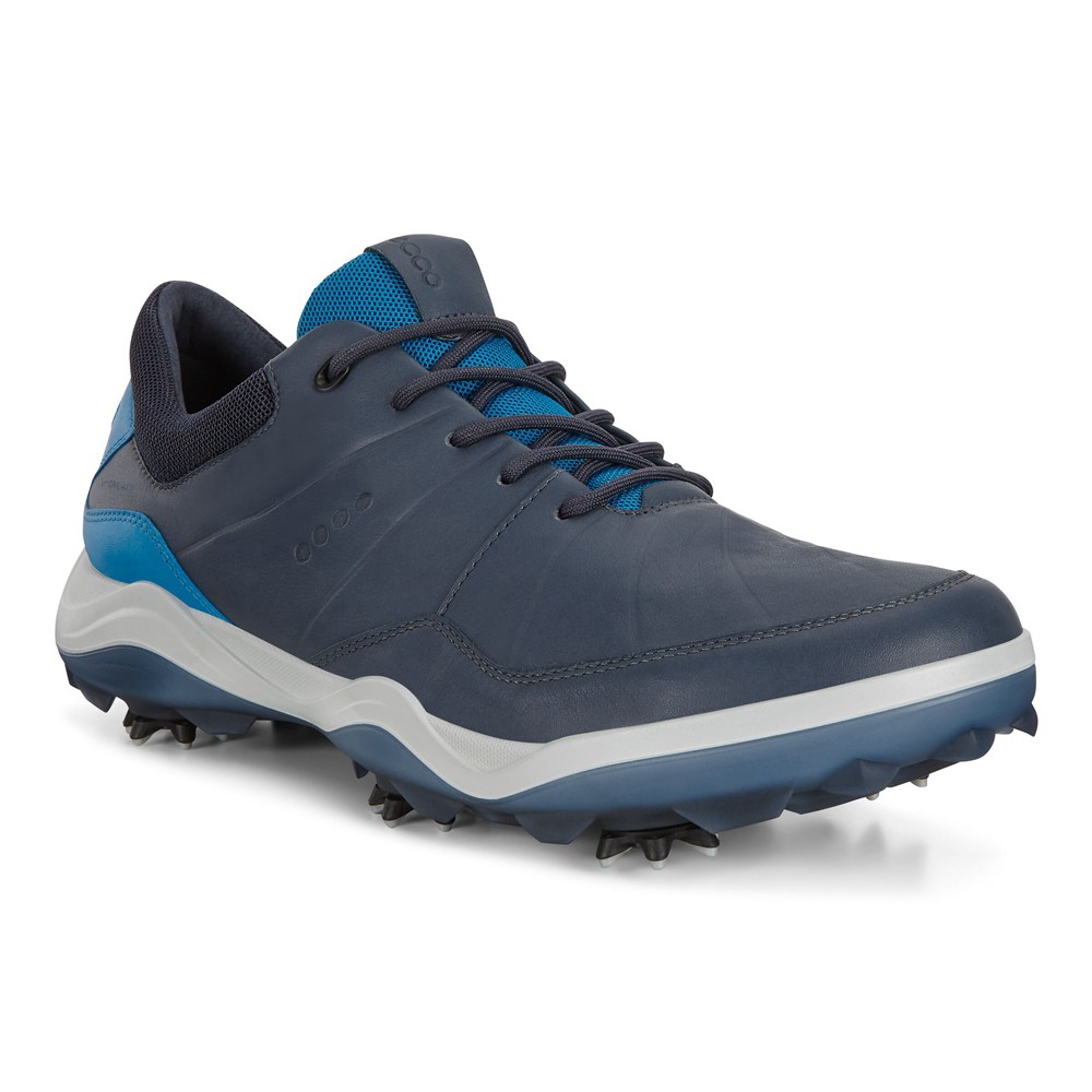 ECCO Mens Golf Shoes Navy - Cleated Strike - EGY-534068